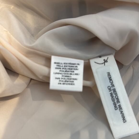 Ann Taylor NWOT Black & Cream lined Stripes Sleeveless Sheath Dress with belt. - Picture 7 of 7